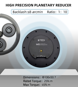 MG10015-i10v2(RMD-X10) 12-<span class=keywords><strong>60V</strong></span> अधिकतम Toruqe 53N.m डीसी Brushless गियर Exoskeleton रोबो मोटर - Product Image 5