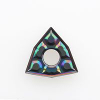 Outil de coupe en acier trempé CNC Wnmg080404 Bf2, forme triangulaire, épaisseur de lame de 2,5 mm pour application de tournage