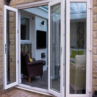 Porte pliante en aluminium, style ouvert, de haute qualité