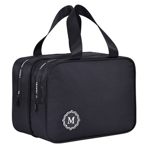 Bolsa de Aseo para Hombre de Doble Capa con Separación para Artículos Secos y Húmedos, Bolsa de Viaje Impermeable de Gran Capacidad, Portátil y Premium - Product Image 1