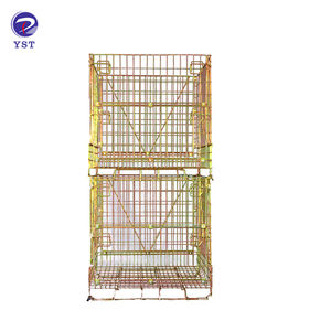 Poubelle pliable <span class=keywords><strong>de</strong></span> conteneur <span class=keywords><strong>de</strong></span> fil <span class=keywords><strong>de</strong></span> <span class=keywords><strong>transport</strong></span> <span class=keywords><strong>de</strong></span> porte ouverte <span class=keywords><strong>de</strong></span> conception durable <span class=keywords><strong>de</strong></span> maille avec des roues - Product Image 4