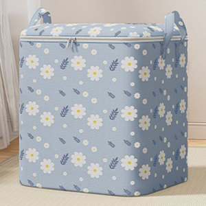 Ménage moderne Boîte de rangement pliante Quilt Garde-robe Sac de rangement pour vêtements avec <span class=keywords><strong>housse</strong></span> anti-poussière pour déménagement Voyage - Product Image 5