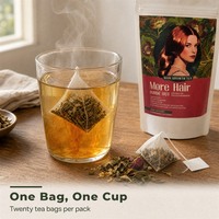 Thé Naturel aux Herbes OEM pour la Repousse des Cheveux et le Soutien Anti-Chute, 20 Sachets de Thé