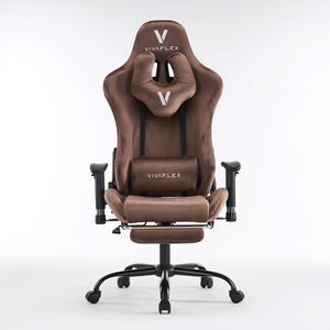 Tốt Nhung thoải mái chơi game Ghế văn phòng nhà cao trở lại ghế mềm Ergonomic Ghế - Product Image 3