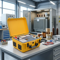 Probador de Resistencia CC HVD-840 ±0.2% de Alta Precisión, Dispositivo de Prueba de Bobinado de Transformadores con Pantalla de 7 Pulgadas y Alimentación CA 220V ±10% para Inspección de Subestaciones