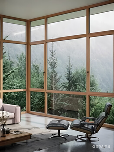 <span class=keywords><strong>Fenêtre</strong></span> à système en alliage d'aluminium à ouverture vers l'intérieur à quadruple vitrage - Product Image 2