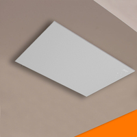 Panneau de chauffage infrarouge intelligent à LED ultra-mince avec thermostat et télécommande, idéal pour les vacances, chauffage rapide au plafond – Ventes flash