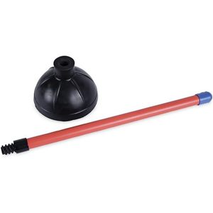 Boardwalk 528188 Déboucheur de toilettes avec poignée en plastique rouge/noir de 18 pouces, diamètre de 5,63 pouces. 6/carton - Product Image 2