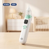 Aspirateur nasal électrique pour bébé, vente en gros B2B, aspirateur de mucus avec forte aspiration 68Kpa, sans BPA et avec poignée pour usage domestique