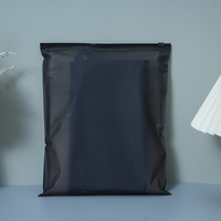 Sacs d'emballage en plastique semi-transparent givré avec fermeture éclair, personnalisables avec logo, pour le rangement des vêtements, des chaussettes et des chaussures