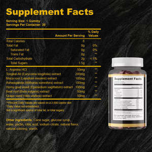 Gommose Energetiche Antiossidanti all'Ossido Nitrico ODM 7 in 1 con Formula Erboristica e <span class=keywords><strong>Dong</strong></span> <span class=keywords><strong>Quai</strong></span> per l'Immunità di Uomini e Donne Adulti - Product Image 6