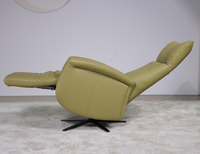 Fauteuil inclinable électrique pivotant individuel en cuir de qualité supérieure, confortable et robuste, pour salon, hôtel, villa, appartement
