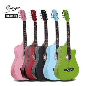 Instruments de musique à cordes personnalisés OEM, anti-craquelé, ensemble de démarreur pour enfants, bon marché, 38 pouces, pack de guitare acoustique - Product Image 6