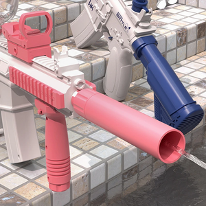 Pistolet à eau électrique entièrement automatique d'été, rechargeable, longue portée, tir continu, jeu de fête spatiale, jouet pour enfants, cadeau pour garçon - Product Image 5