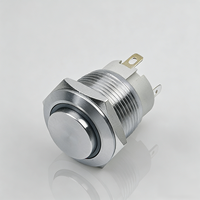 Interrupteur à bouton-poussoir métallique 10mm 12mm 16mm 18mm, instantané, anti-vandalisme, éclairé, 19-k2 CE RoHS