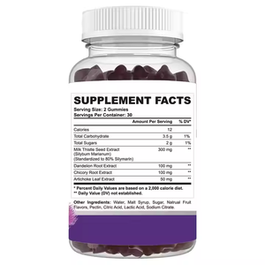 Gummies de Chardon-Marie Naturel pour Adultes OEM/ODM – Détoxification et Réparation du <span class=keywords><strong>Foie</strong></span>, Soutien Intestinal et Hépatique Sain – Complément Herbal - Product Image 6