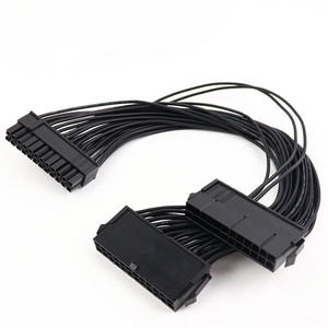 อะแดปเตอร์สายไฟ PSU แบบคู่ 24 พิน 20+4 พิน ATX อะแดปเตอร์เมนบอร์ดขยาย 18 AWG แบบคู่ 24 พิน - Product Image 3
