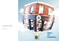 Nouveau climatiseur solaire efficace multi-split 18000 BTU, pompe à chaleur à cassette à onduleur, mini climatisation multi-zones