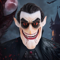 Masque de Dracula vampire pour Halloween, idéal pour les spectacles, Comic-Con et cosplay, taille unique