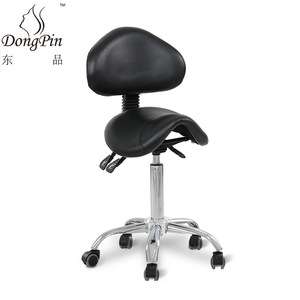 Chaise de tatouage Dongpin Beauty, noire, réglable en hauteur, pivotante avec roulettes, pour salon de coiffure, modèle 9949 - Product Image 5