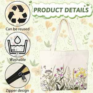 Bolsas de Tela de Algodón Personalizadas con Logotipo Impreso, Bolsas de Compras Promocionales Reutilizables Lisas - Product Image 3