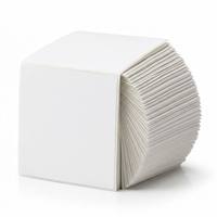 Rouleau d'étiquettes adhésives thermosensibles avec couche de finition, 4x4 pouces (100*100mm), blanc, résistant à l'eau et à l'huile, papier autocollant thermique écologique