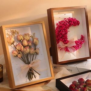 Wood <b>Photo</b> <b>Frame</b> 5cm Deep Box Picture Memory Case Wooden Picture <b>Frame</b> Flower Shadow Specimen <b>Frame</b> Box <b>Photo</b> Display Box - Product Image 3