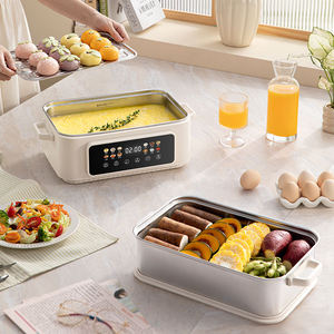Casserole électrique à <span class=keywords><strong>grande</strong></span> <span class=keywords><strong>capacité</strong></span> 1500W en acier inoxydable avec fonction de sécurité, <span class=keywords><strong>cuiseur</strong></span> <span class=keywords><strong>vapeur</strong></span> électrique domestique - Product Image 4