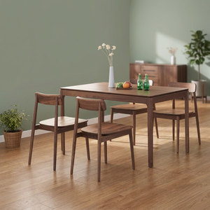 Chaise d'appoint moderne en teck massif, design scandinave, pieds coniques, durable, confortable, mobilier de jardin extérieur pour salle à manger - Product Image 4
