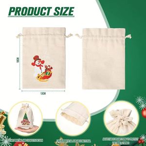 Sac à cordon en toile de coton naturelle blanche avec logo personnalisé, pochette en mousseline, sac anti-poussière à double cordon sérigraphié, cadeaux durables - Product Image 2
