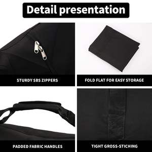 Sac de rangement extérieur pour camping, en polyester imperméable 600D, avec fermeture éclair, pour tente, auvent, poteau - Product Image 4