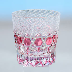 Vaso de Whisky de Cristal Tallado a Mano de Lujo de 32 Cl, Estilo Edo Kiriko Multicolor, con Hexágonos y Guirnaldas, para Bar - Product Image 6
