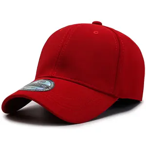 高品质透气定制标志帽子黑色红色网眼时尚棒球运动帽