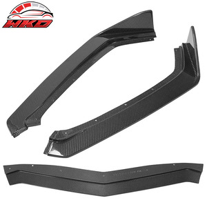 Protector de Parachoques Delantero para Chevy Corvette C8 2020-2025, Estilo 5VM, 3 Piezas, Fibra de Carbono, Difusor, Protector de Mentón - Product Image 6