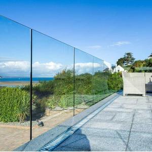 Base in Alluminio per Ringhiere in Vetro a Canale a U <span class=keywords><strong>con</strong></span> Pannelli Temperati Trasparenti per Progetti Moderni di <span class=keywords><strong>Balconi</strong></span> e Scale - Product Image 1