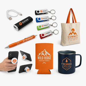 Pack Cadeau pour Visiteurs de Salon Professionnel – Articles Promotionnels Personnalisés Imprimés Numériquement avec Stylo, Tasse, Clé USB et Sac Fourre-tout - Product Image 1
