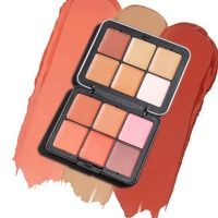 Palette de maquillage personnalisée pour le contouring, le blush et l'illuminateur avec logo, 3 en 1, OEM ODM, 12 couleurs, palette de blush, marque privée, blush
