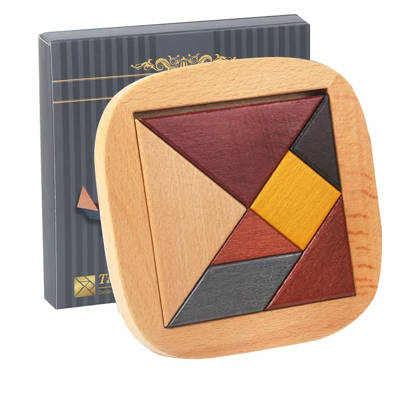 Tangram matematica aiuta insegnamento cognizione geometrica Montessori puzzle educazione precoce giocattoli per bambini