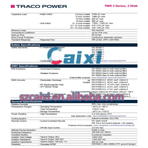 उच्च गुणवत्ता DC-DC कनवर्टर ट्रैकोवर TMR3-1223-3W पावर मॉड्यूल TMR3-1223