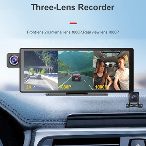 กล้อง 10.26 นิ้ว 3 ช่องทาง ความละเอียด 1080P จอภาพอัจฉริยะแบบพกพา รองรับ Wireless Carplay และ Android Auto วิทยุติดรถยนต์พร้อมระบบบันทึกภาพ DVR - Product Image 3