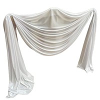 Toile de fond de mariage blanche en tissu doux mat, rideau pour scène de mariage, décoration d'événements, de fêtes et de cérémonies