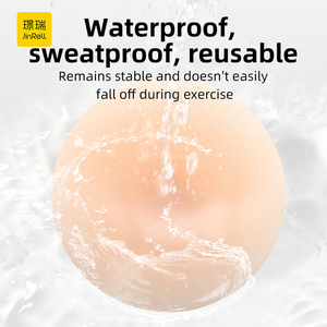 Coussinets <span class=keywords><strong>de</strong></span> soutien-gorge en silicone lavables et réutilisables avec pointe 3D surélevée pour robes dos nu - Product Image 3