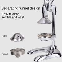 REALMAX Fabrieks Prijs Voedsel Fruit Extractor Citrus Sinaasappel Citroen Perser RVS Multifunctionele Handmatige Sapcentrifuge
