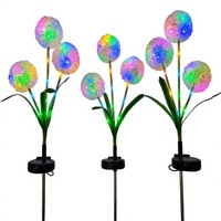 Lampes solaires modernes pour extérieur, décor de jardin, balcon, pissenlits, éclairage paysager, piquets lumineux d'ambiance