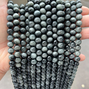 LINK JD GEMS JD Cuentas espaciadoras sueltas redondas <span class=keywords><strong>de</strong></span> <span class=keywords><strong>piedra</strong></span> <span class=keywords><strong>ojo</strong></span> <span class=keywords><strong>de</strong></span> águila natural <span class=keywords><strong>de</strong></span> calidad 5A, tamaño a elegir 6/8/10/12mm, para fabricación <span class=keywords><strong>de</strong></span> joyas - Product Image 4