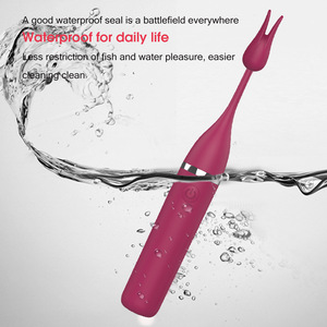 Stimolatore Clitoralis per le donne con tre testine in Silicone, ad alta frequenza <span class=keywords><strong>G</strong></span> Spot Clit Vibrator stimolatore, giocattolo per adulti per le donne - Product Image 4