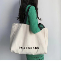 Sac fourre-tout en toile de coton biologique recyclé personnalisé OEM&ODM, grand sac de shopping réutilisable en toile de coton avec logo