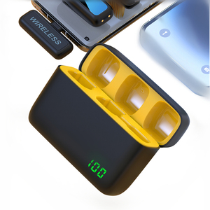 视频录制2合1领夹无线麦克风噪声消除2.4G领夹麦克风带充电盒 - Product Image 6