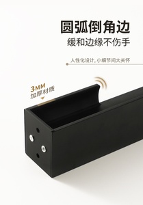 Embedded wooden door handles aluminum alloy <b>sliding</b> movable barn door handles coat closet <b>sliding</b> door handles - Product Image 2