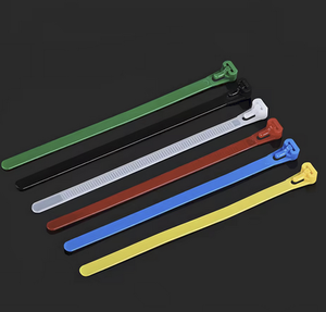 Attaches de câbles réutilisables 5x250mm certifiées CE/ROHS, attaches en nylon de haute qualité, attaches réglables 4.8x250mm, longueur 10 pouces - Product Image 3